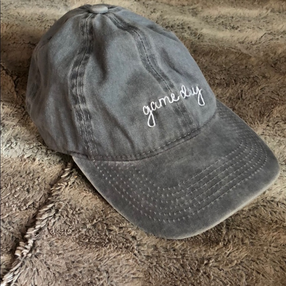 Distressed gray hat